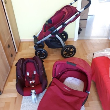 Maxi cosi mura 4 plus 3w1 Ruby Red super stan 