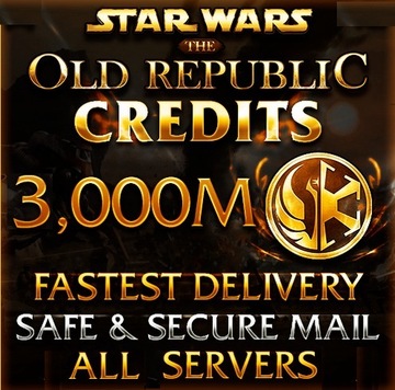 Star Wars The Old Republic SWTOR 3000MLN Credits