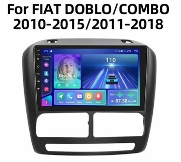 Radio nawigacja android auto Fiat Doblo Opel Combo