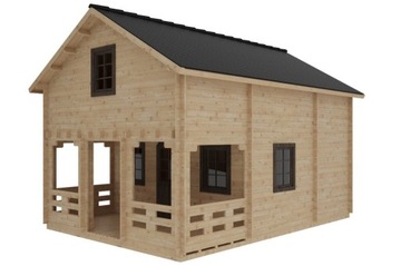 Dom drewniany - JUSTYNA 500x700cm 35 m2