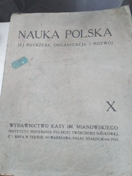 NAUKA POLSKA. JEJ POTRZEBY 1929