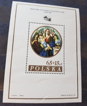 Blok 1985 Swiatowa Wystawa Filatelistyczna  ITALIA