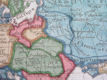 1809 oryginał MAPA POLSKA EUROPA NAPOLEON