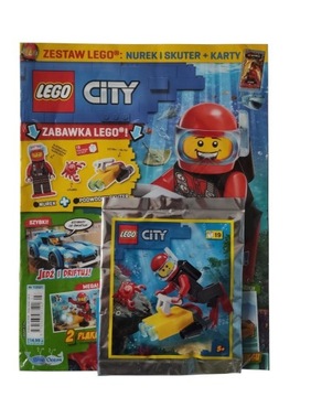 Magazyn Czasopismo LEGO City- 07/2021 - Nurek i skuter