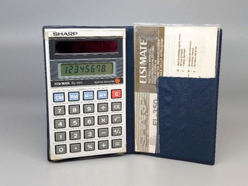 Kalkulator solarny SHARP Elsi Mate EL-350 vintage 