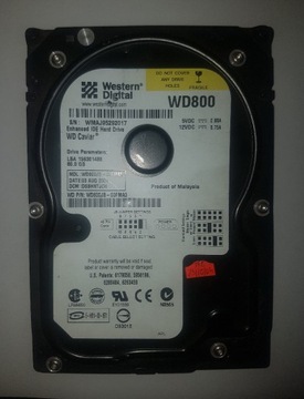 Dysk 3,5'' IDE ATA WDC WD800JB-00FMA0 80 GB Retro