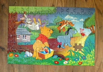 puzzle Kubuś Puchatek - 100 elementów - kompletne