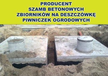 Szamba betonowe 8m3, zbiornik na deszczówkę szambo