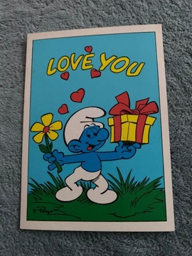 Pocztówka SMURFY 1988