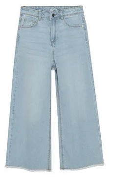 Spodnie jeansowe kuloty Cool Club jasne szerokie 158