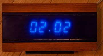 Zegar Zegarek z budzikiem Elektronika 6 VFD PRL ZS