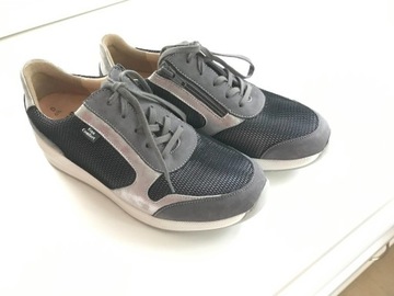 Buty firmy Finn Comfort szaro-białe, sportowe