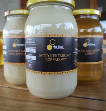 Miód nektarowy rzepakowy 1200g