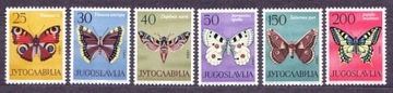 MOTYLE Jugosławia 1964 pełna seria **