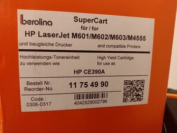Toner berolina SuperCart HP CE390A 