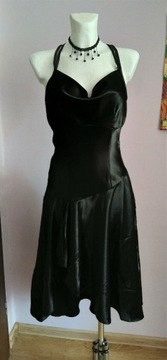 Czarna sukienka Danza asymetryczna y2k 00 gothic