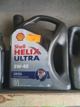 Olej Shell Helix Ultra 5W-40 diesel 3 litry