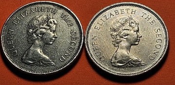 1 dolar 1978 , 1979 Hongkong  , Miedzionikiel 