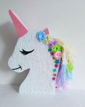 Piniata Jednorożec Unicorn Urodziny + kij + gratis