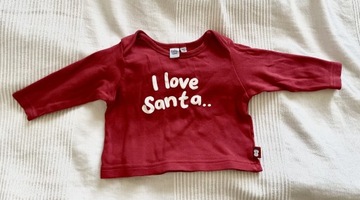 Bluzeczka kaftanik I love Santa