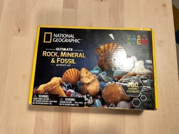National Geographic - Duży zestaw minerałów - 200 