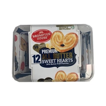 Brompton House 12 butter hearts ciastka 132g