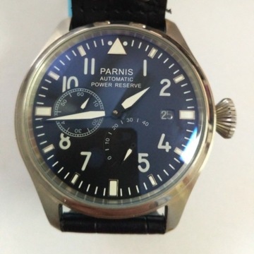 Zegarek automatyczny Parnis pilot 47mm stylowy 
