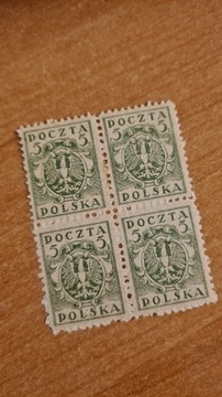 1919 Poczta Polska 5f waluta markowa 