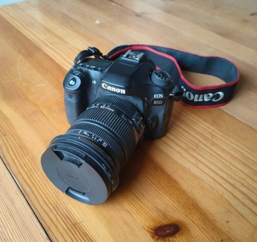 Aparat Canon EOS 80D + obiektyw Sigma 17-50  F2.8