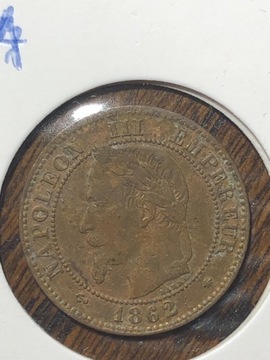 Francja 10 Centymów 1862 A