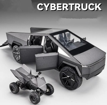 Tesla Cybertruck 1:24 otwierane drzwi światła LED