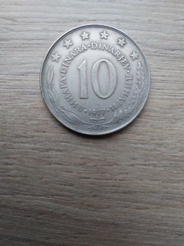 Jugosławia 10 dinara 1977 stan -II