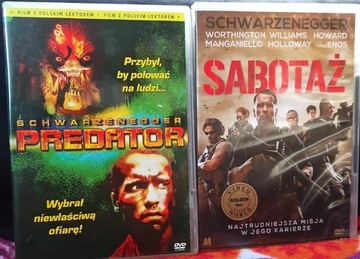 PREDATOR, SABOTAŻ, 2XDVD, LEKTOR, SCHWARZENEGGER.