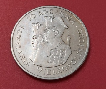 100zł 1988r. 70.Rocznica Powstania Wielkopolskiego