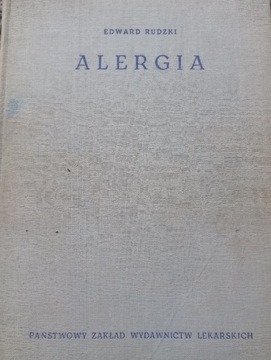 Alergia książka antyk z 1961