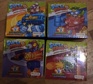 Super Zings 3 seria superbot 4 figurki Nowe