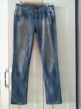 COLOURS spodnie jeansy  dziury vintage xl 42