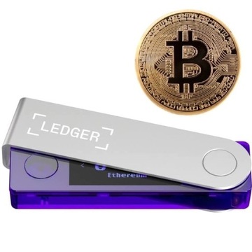 Fioletowy - Ledger Nano X - Portfel kryptowalutowy