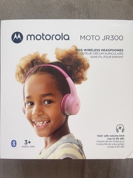 Słuchawki dla dzieci, dziecięce różowe Motorola JR300
