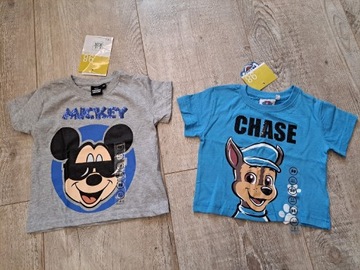 T-shirt chłopięcy/ Mickey, Chasse/ 2 szt./ rozm 98