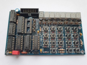 Adresowana równolegle klaw i wyśw 7seg AVT-2550/2
