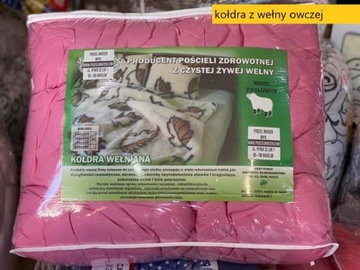 Kołdra wełniana - wełna owcza - produkt Polski 