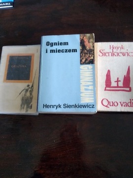 Zestaw 3 książek Henryk Sienkiewicz 
