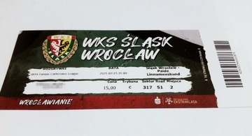 bilet ŚLĄSK Wrocław - PAIDE Linnameeskond 15.07.21
