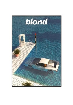 Plakat A3 42x30 Frank Ocean "Blonde" Y2K do pokoju