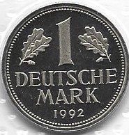 Niemcy 1 mk.1992 A (mennicza)