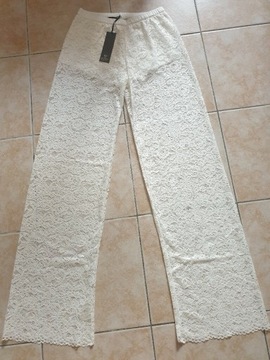 Spodnie koronkowe białe 
