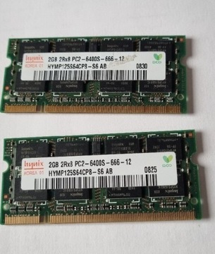 Pamięć Hynix 2x2GB DDR2 2Rx8 PC2-6400S-666-12