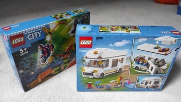 LEGO 60283 Wakacyjny kamper + 60299 LEGO STUNTZ