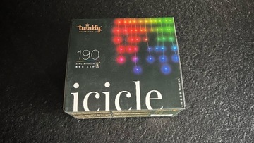 Twinkly Icicle - Sople 190 LED RGB różnokolorowe